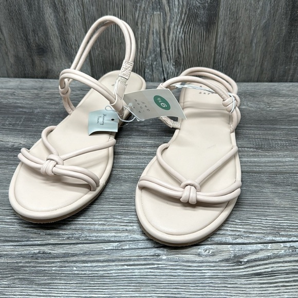 Women's Lara Ankle Strap Sandals - A New Day Off White - Picture 5 of 10